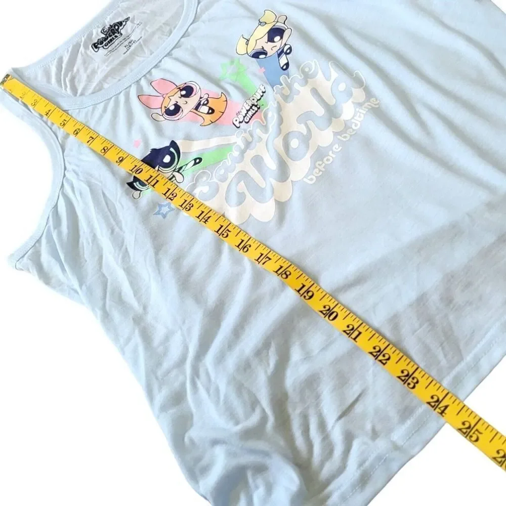 Powerpuff Girls Cartoon Network Saving The World Before Bedtime Pajama Set SZ XL